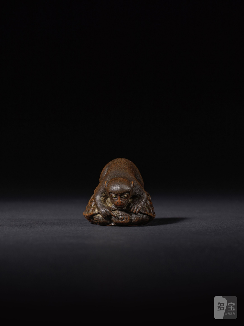 木彫根付 猿 銘「正一」 19世紀 | NETSUKE EN BOIS REPRÉSENTANT UN SINGE - 图9